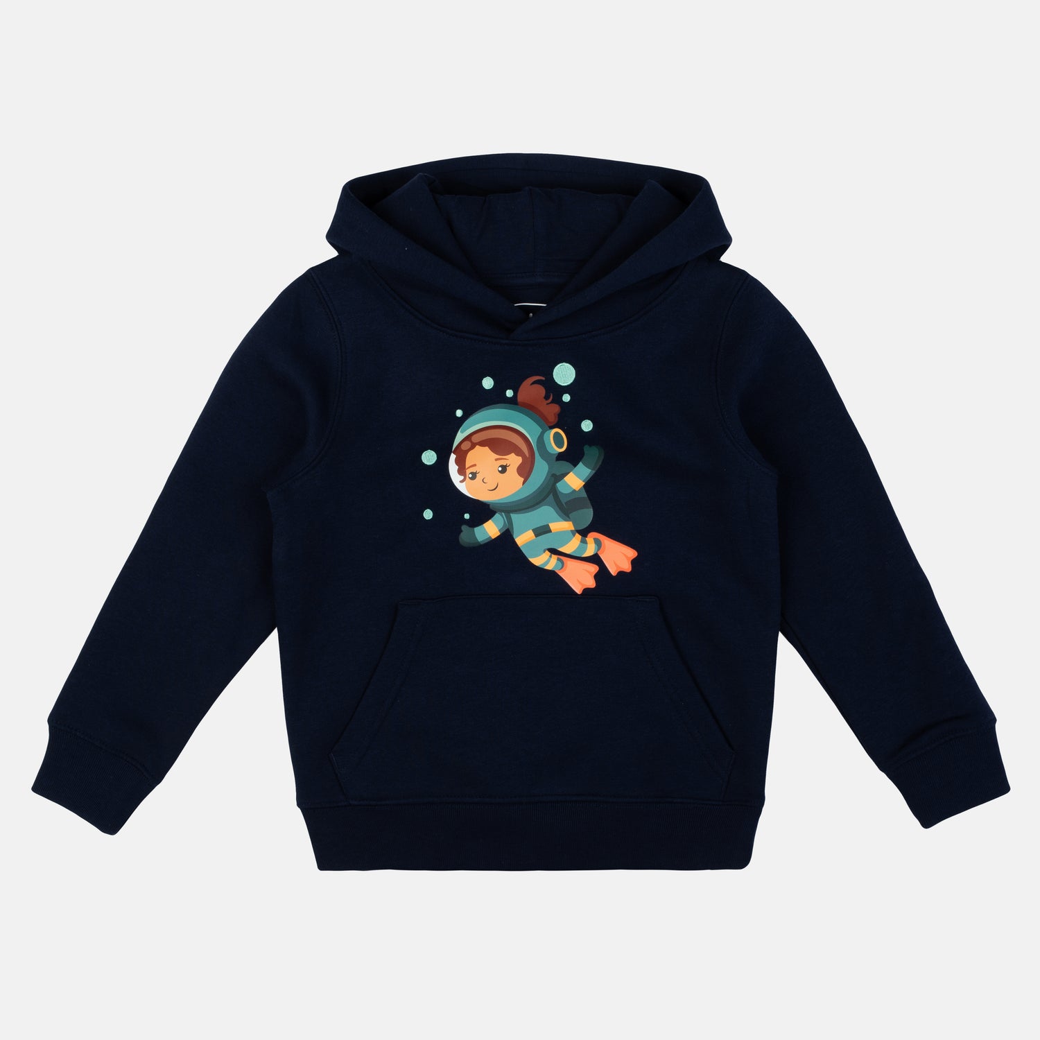 Who said Hoodie Geheimnisvolle Expedition ins Meer mit Stick und Print